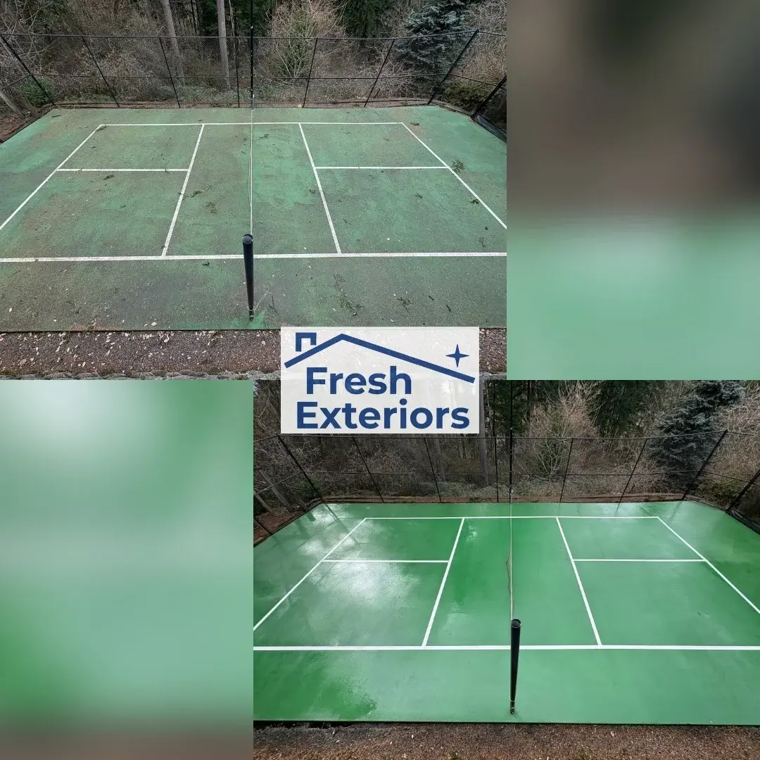 Sport Court Cleaning - Concrete - Power Wash
