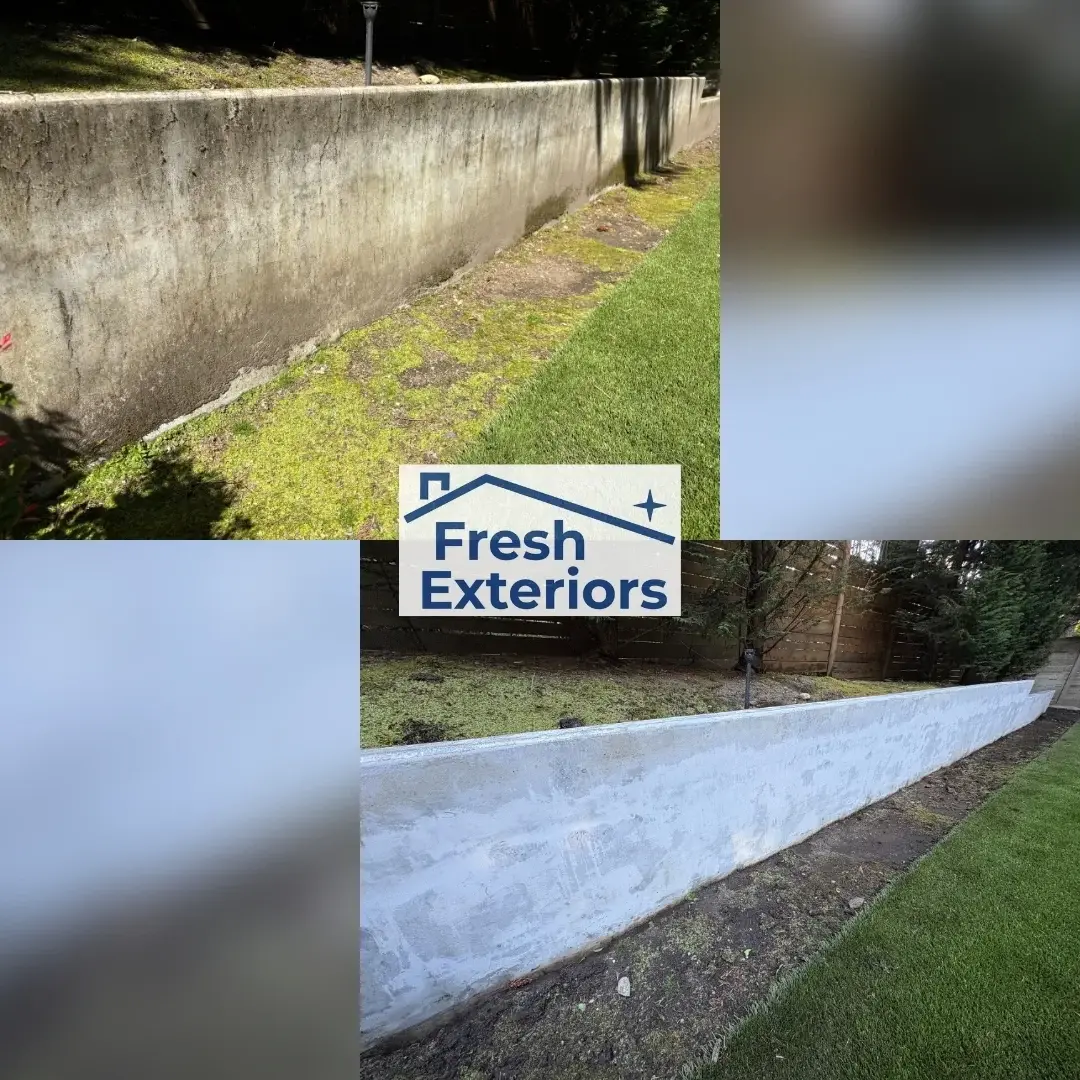 Retaining Wall - Edging - Power Wash