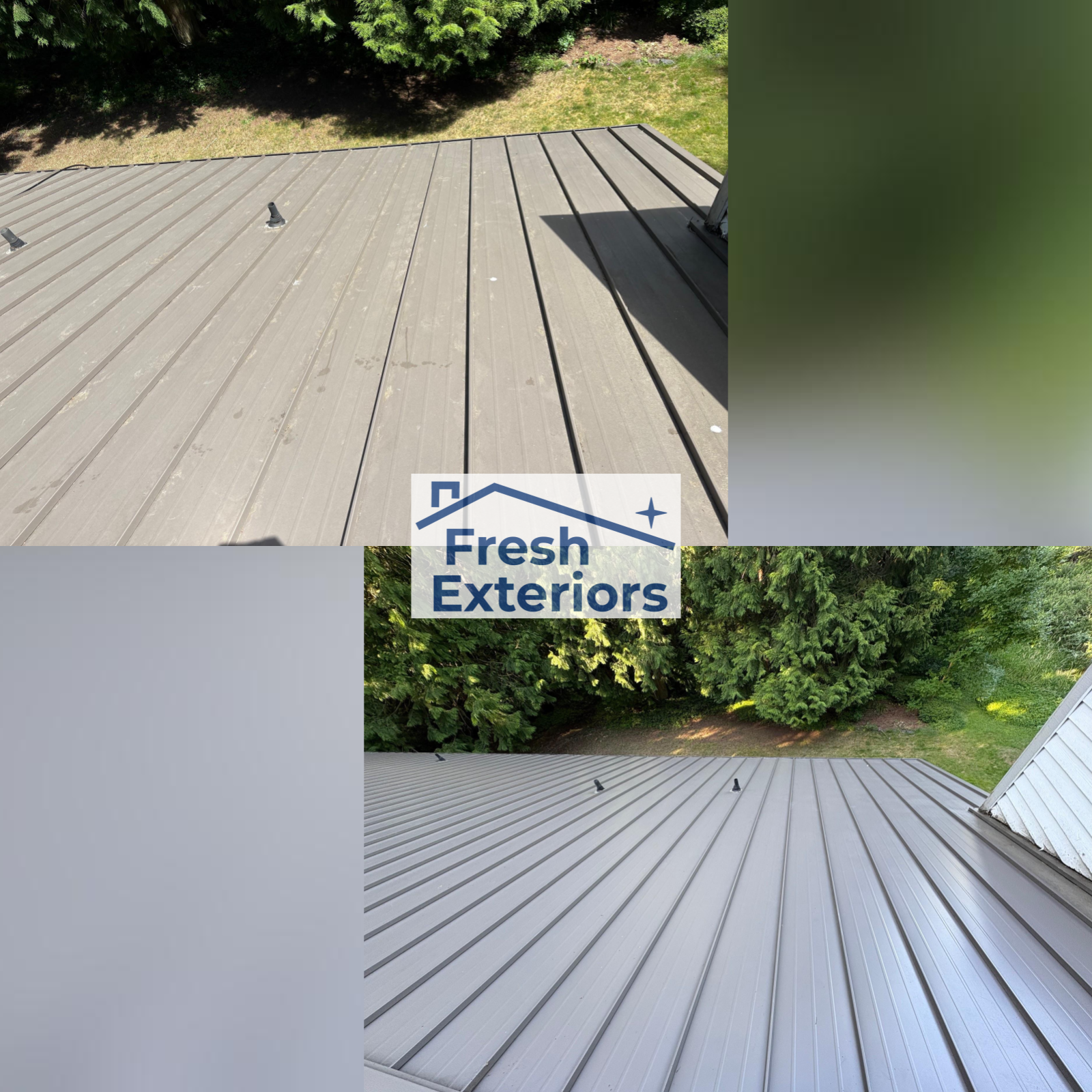 Roof Cleaning - Metal - Soft Wash